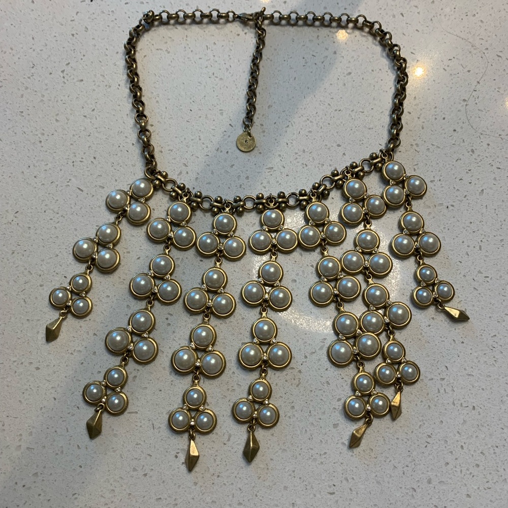 Pearl statement necklace